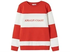 Name It sweatshirt paprika med hvide striber